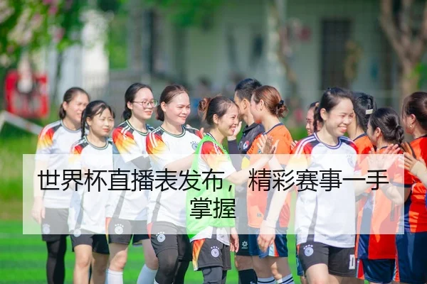 世界杯直播表发布，精彩赛事一手掌握